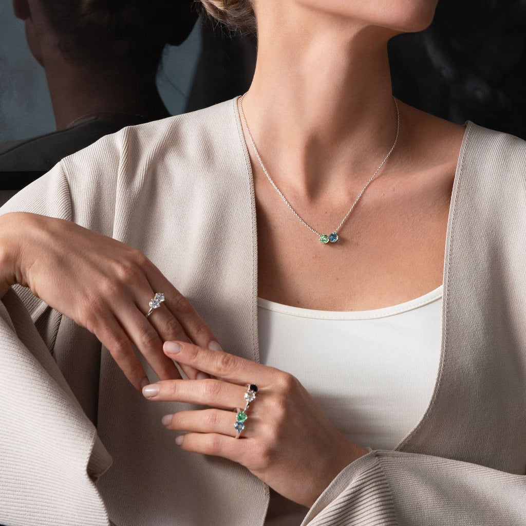 The Sea & I Ring Green Sapphire/Topaz